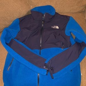 North Face fleece boys Denali jacket blue/ navy
